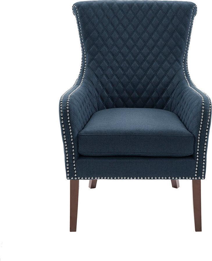 Olliix.com Accent Chairs - Heston Accent Chair Dark Blue