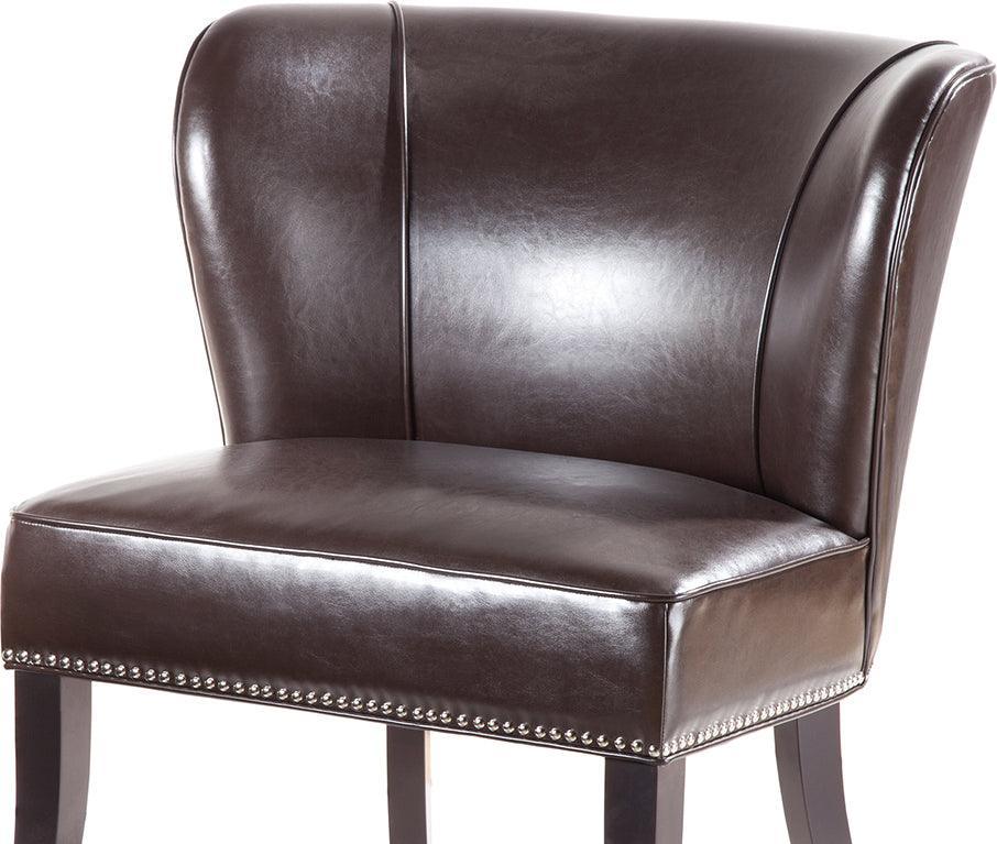 Olliix.com Accent Chairs - Hilton Armless Accent Chair Brown