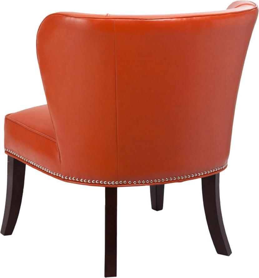 Olliix.com Accent Chairs - Hilton Armless Accent Chair Orange