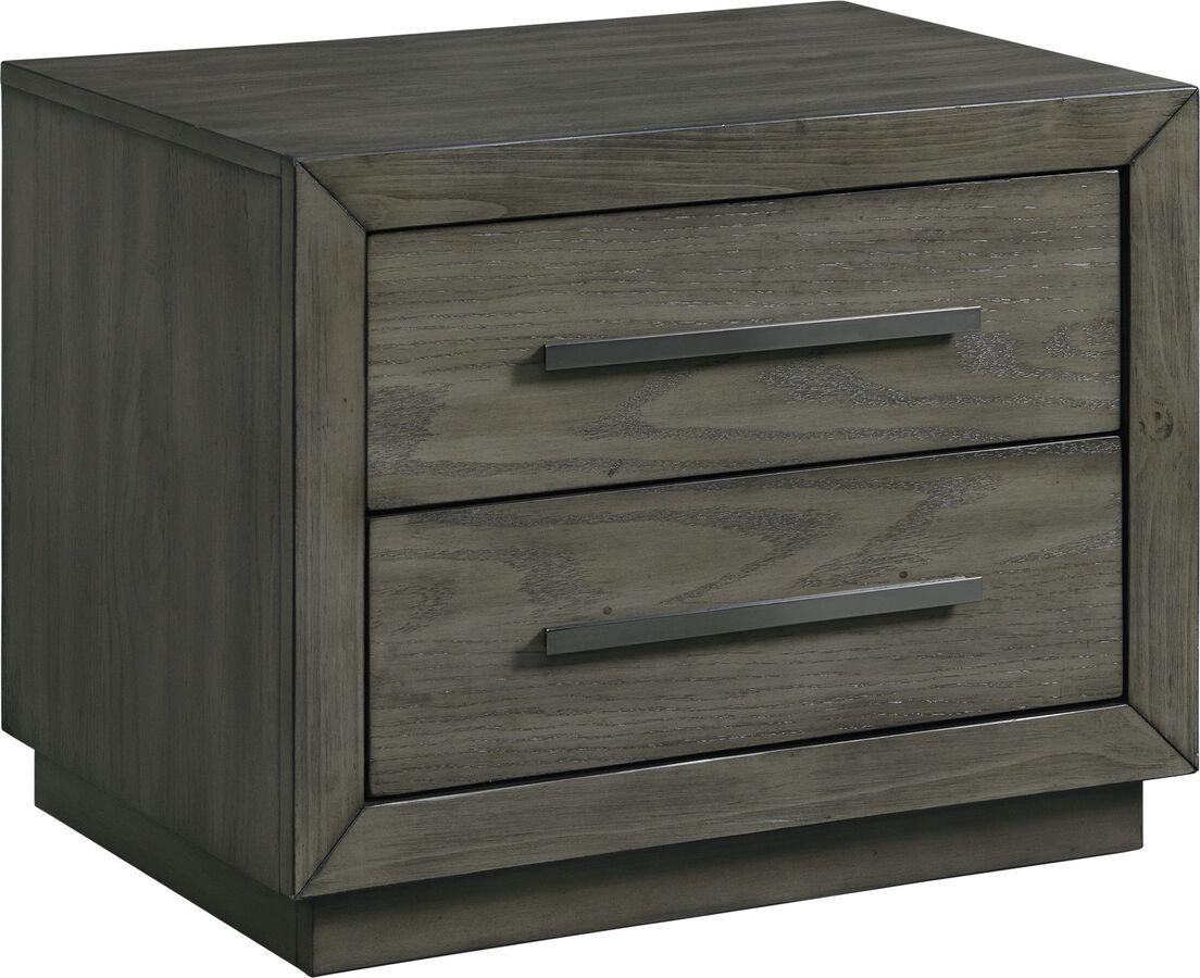 Elements Bedroom Sets - Hollis King Storage 5PC Bedroom Set with Cubbies Grey