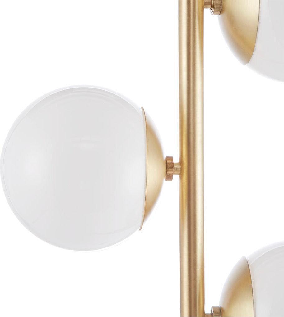 Olliix.com Floor Lamps - Holloway Floor Lamp White & Gold