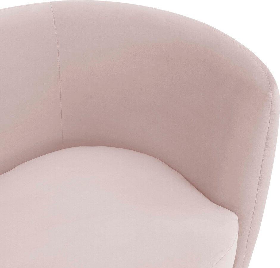 Tov Furniture Loveseats - Isabella Blush Velvet Loveseat