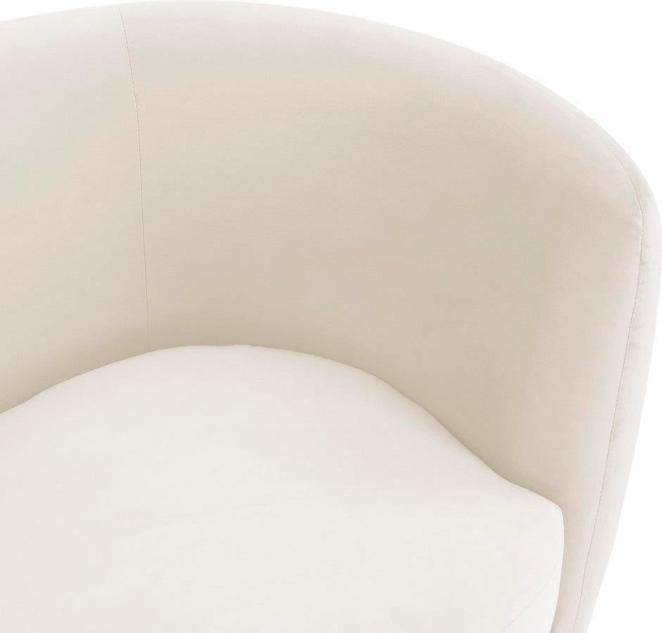 Tov Furniture Loveseats - Isabella Velvet Loveseat Cream