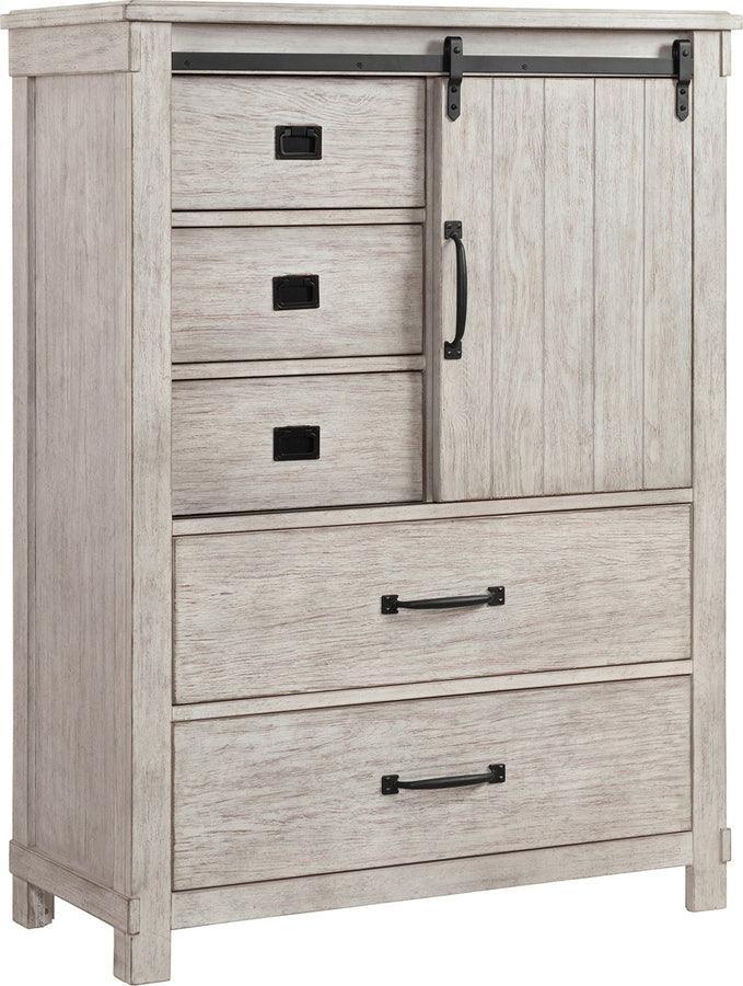 Elements Bedroom Sets - Jack King Platform Storage 3PC Bedroom Set White