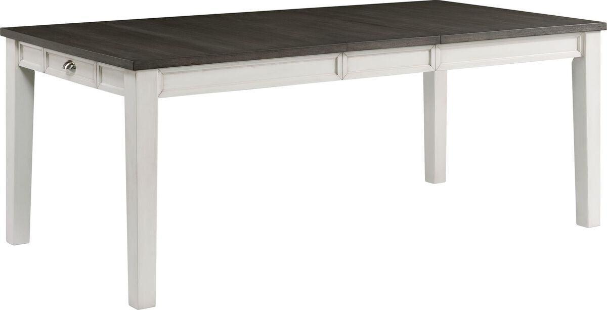 Elements Dining Tables - Jamison Two Tone Dining Table with Storage Gray & White