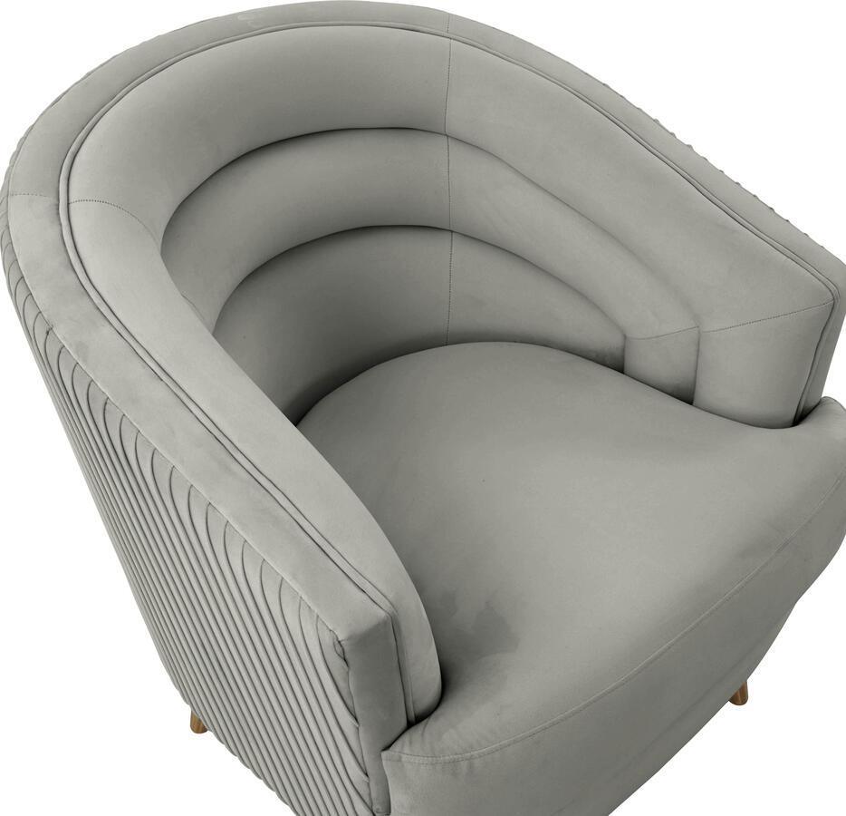 Light grey velvet chair hot sale