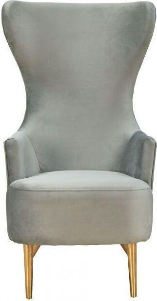 Tov Furniture Accent Chairs - Julia Wingback Chair Gray