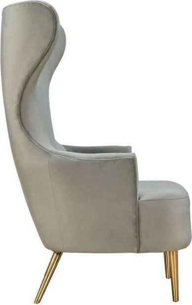 Tov Furniture Accent Chairs - Julia Wingback Chair Gray