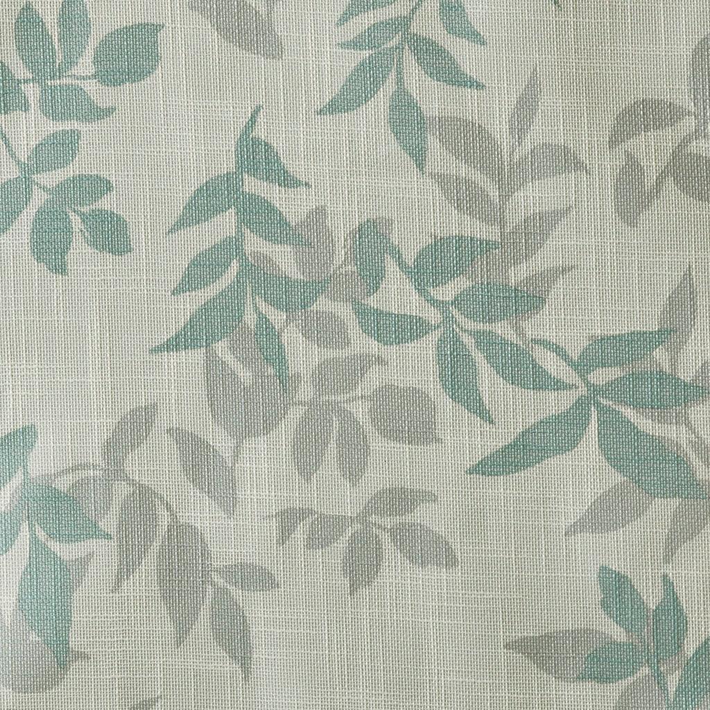 Olliix.com Curtains - Julie 95 H Printed Botanical Blackout Panel Aqua