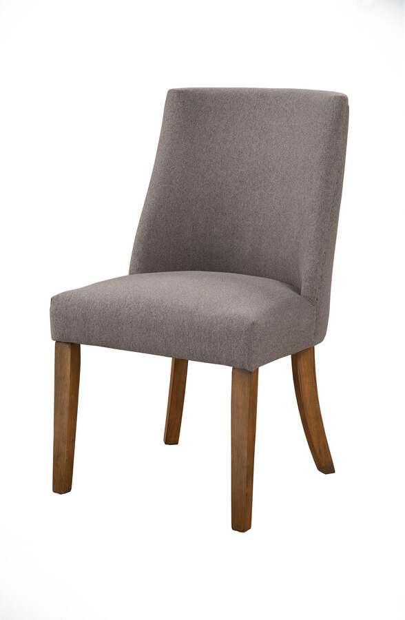 Alpine Furniture Dining Chairs - Kensington Set of 2 Upholstered Parson Chairs, Reclaimed Natural