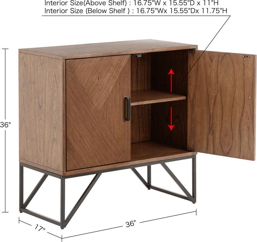 Olliix.com Buffets & Cabinets - Krista Accent Cabinet Brown