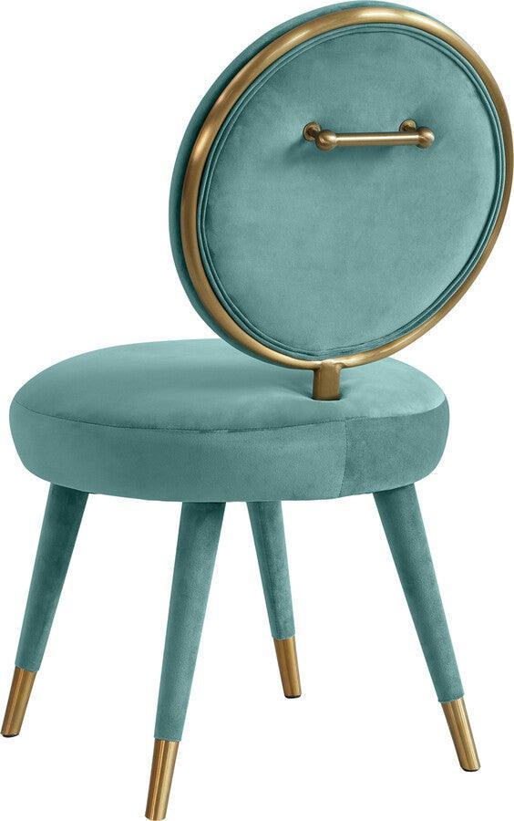 Tov Furniture Dining Chairs - Kylie Velvet Dining Chair Sea Blue