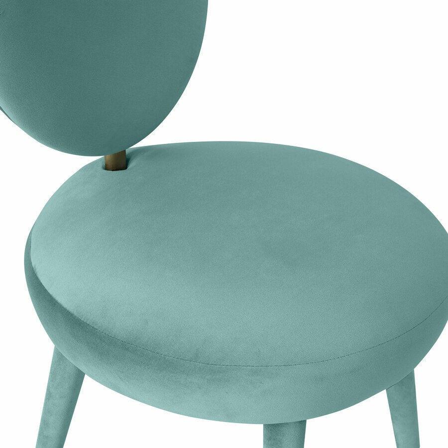 Tov Furniture Dining Chairs - Kylie Velvet Dining Chair Sea Blue