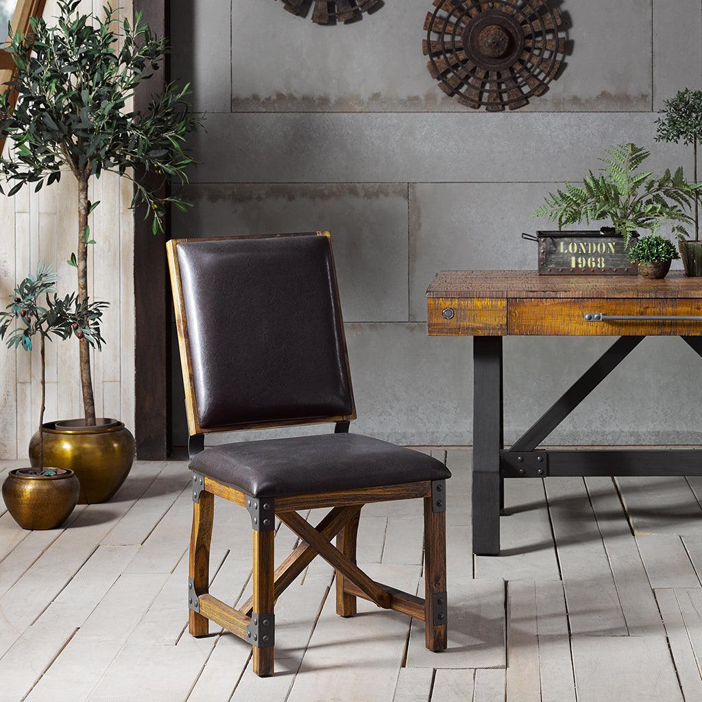 Chocolate best sale dining chairs