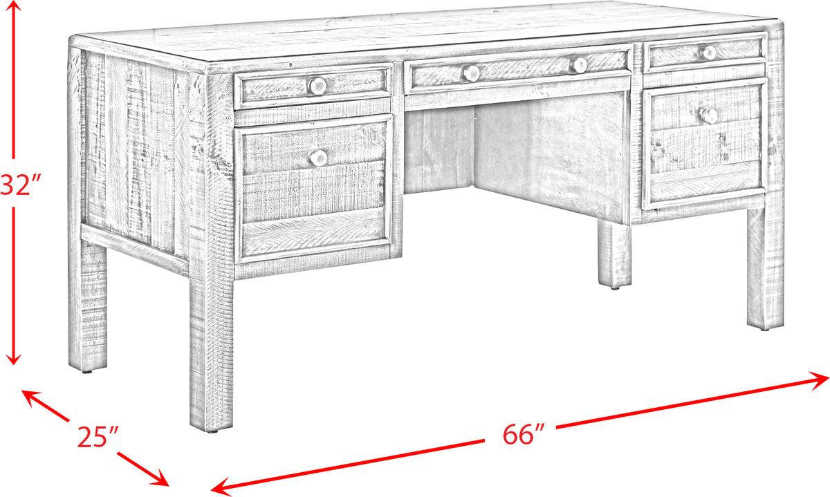 Elements Desks - Lenox Desk in Industrial Grey