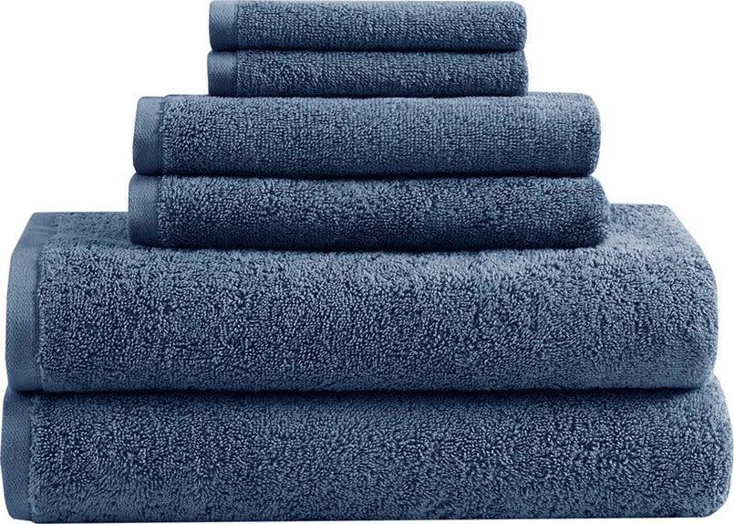 100% Cotton 6-Piece Towel Set - 6 Bath Towels Super Soft, High Quality, High-Absorbent,  and Fade-Resistant - 54 x 27 - (White) 