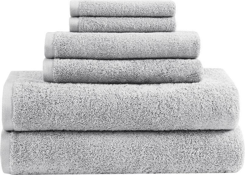 6pc Nurture Sustainable Antimicrobial Towel Set White - Clean Spaces