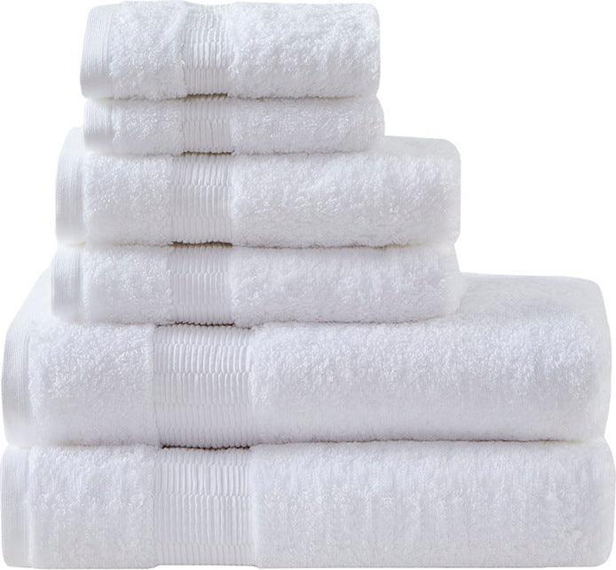 Shop Luxor 100% Egyptian Cotton 6 Piece Towel Set Charcoal, Bath Towels