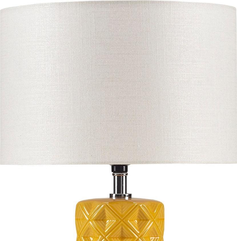 Olliix.com Table Lamps - Macey Ceramic Table Lamp Orange