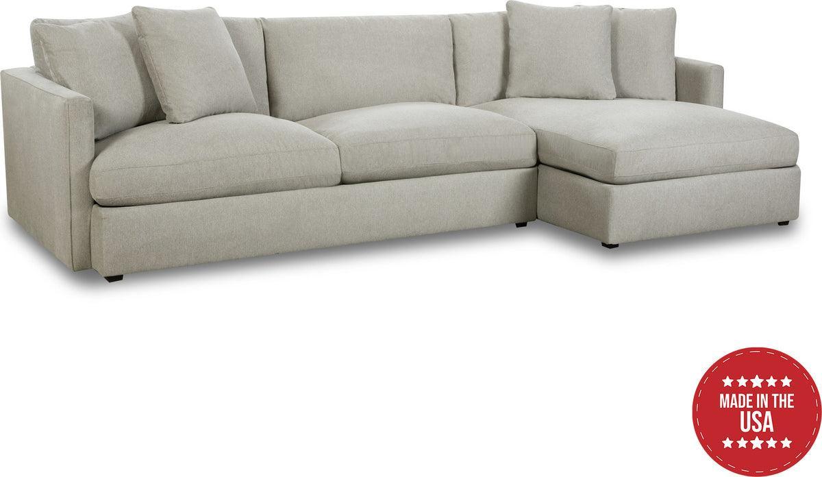 Elements Sectional Sofas - Maddox Right Arm Facing 2PC Sectional Set with Chaise in Slate Slate