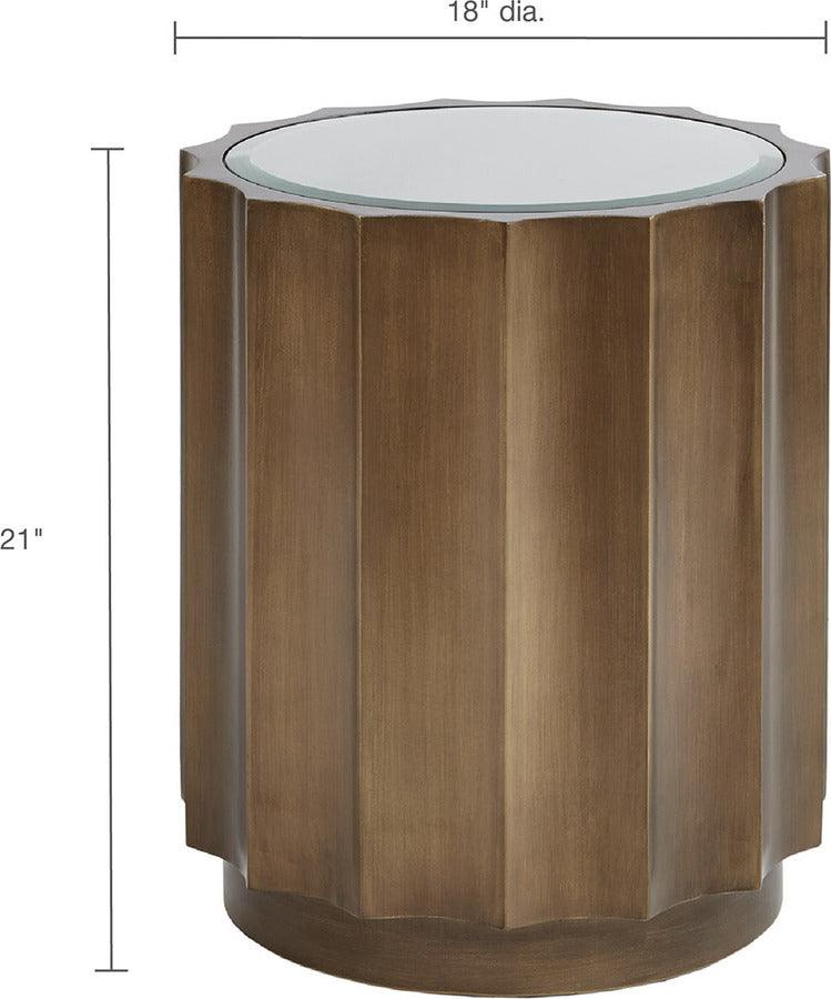 Olliix.com Side & End Tables - Madison Park Valentina Accent Table Bronze