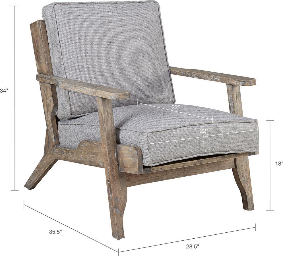 Olliix.com Accent Chairs - Malibu Accent Chair Reclaimed Gray