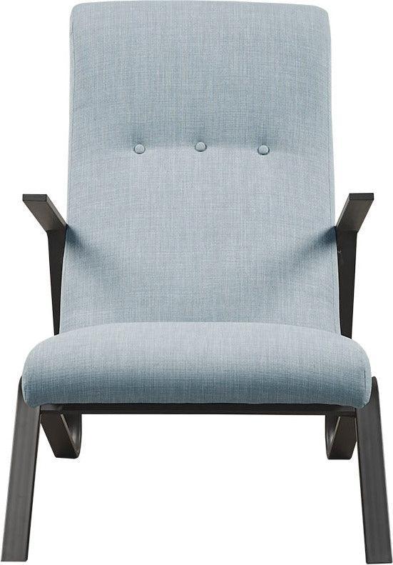 Olliix.com Accent Chairs - Manhattan Metal Frame Arm Chair Light Blue