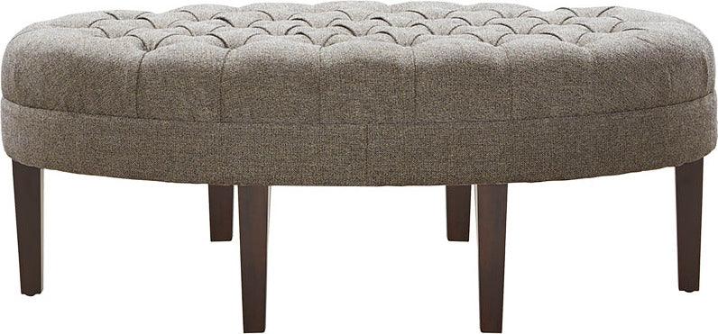 Olliix.com Ottomans & Stools - Martin Contemporary Surfboard Tufted Ottoman 48W x 27.5D x 18H Brown Multicolor