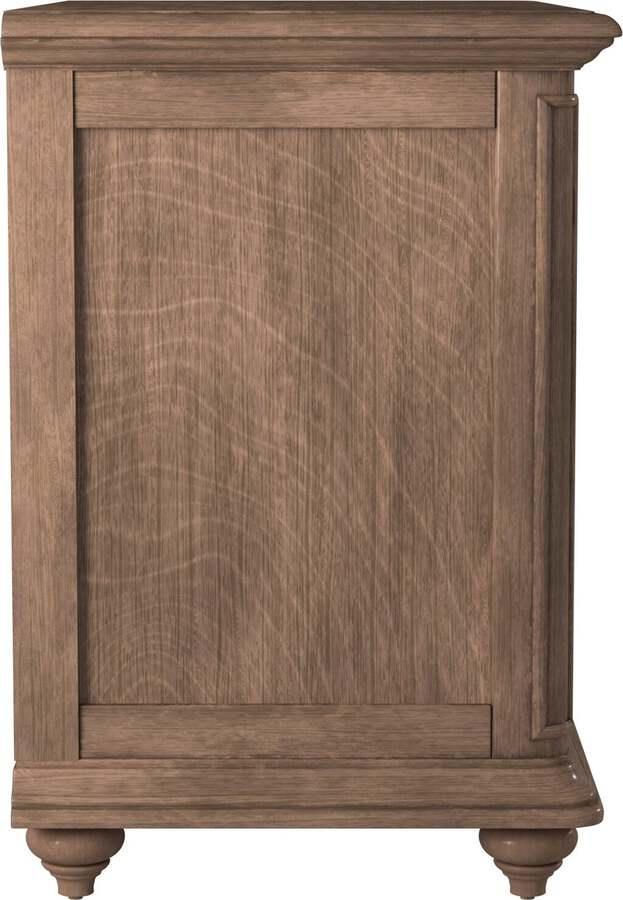 Alpine Furniture Nightstands & Side Tables - Melbourne 2 Drawer Nightstand, French Truffle