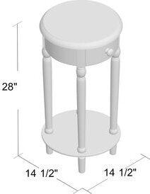 Elements Desks - Melony Desk with Marble Top in White