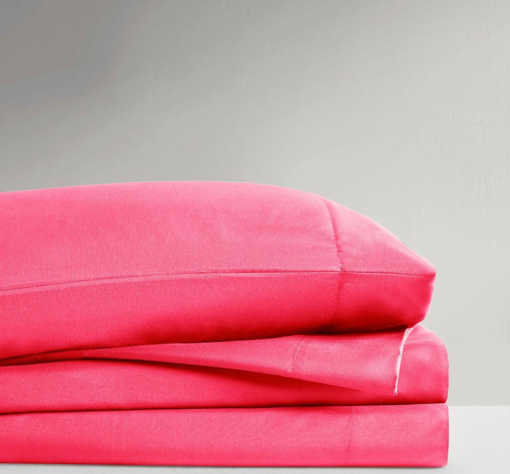 Olliix.com Sheets & Sheet Sets - Microfiber King Sheet Set Pink