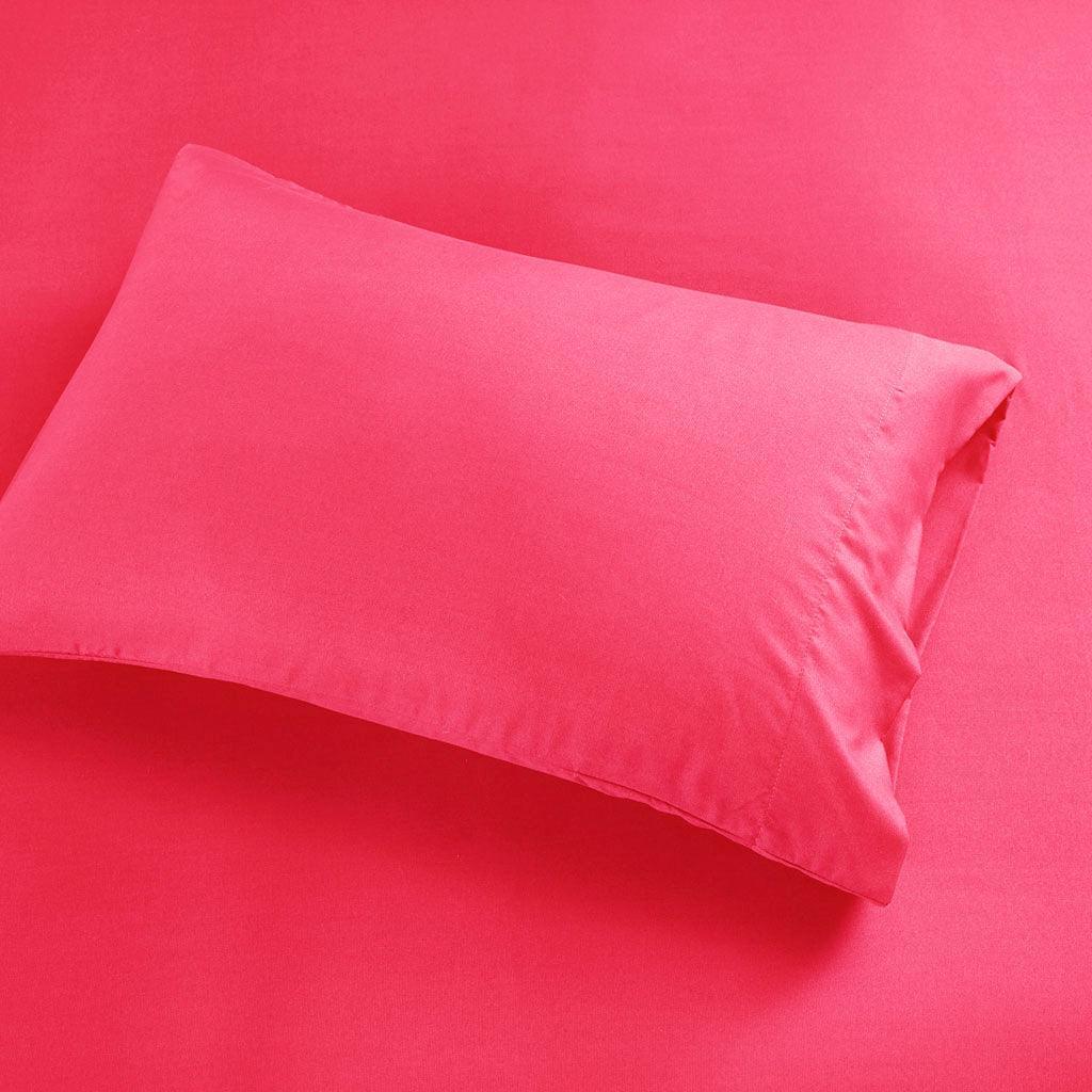 Olliix.com Sheets & Sheet Sets - Microfiber King Sheet Set Pink