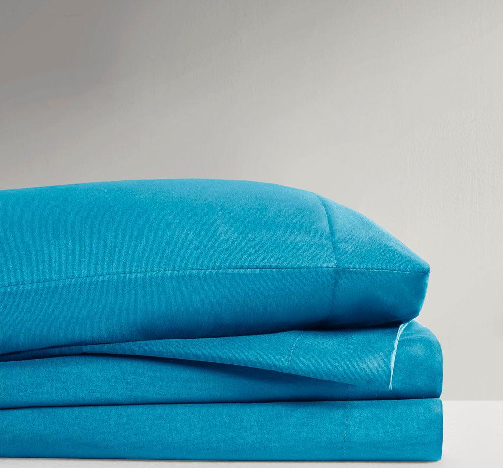 Olliix.com Sheets & Sheet Sets - Microfiber King Sheet Set Teal