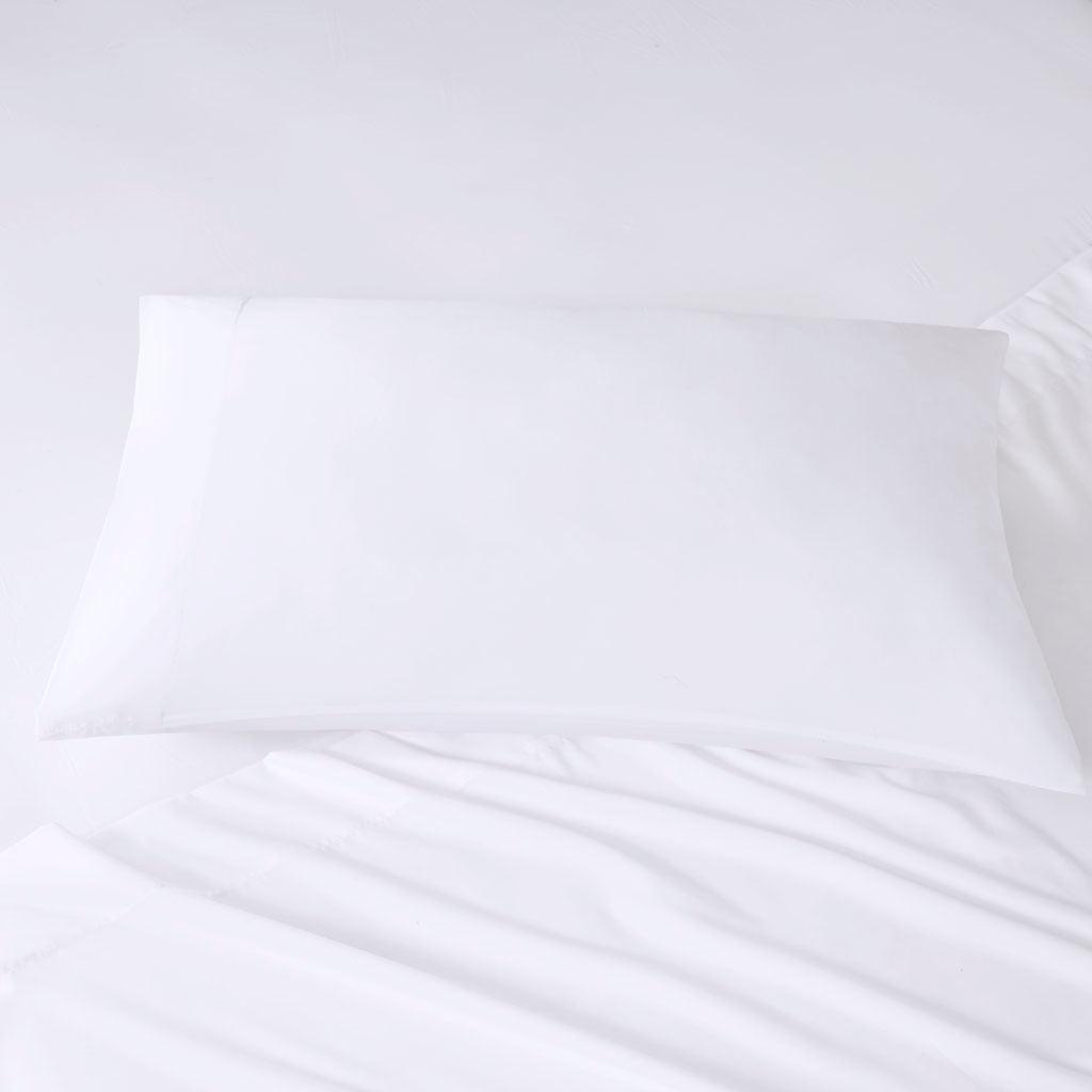 Olliix.com Sheets & Sheet Sets - Microfiber Queen Sheet Set White