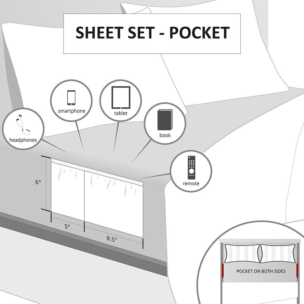 Olliix.com Sheets & Sheet Sets - Microfiber Queen Sheet Set White