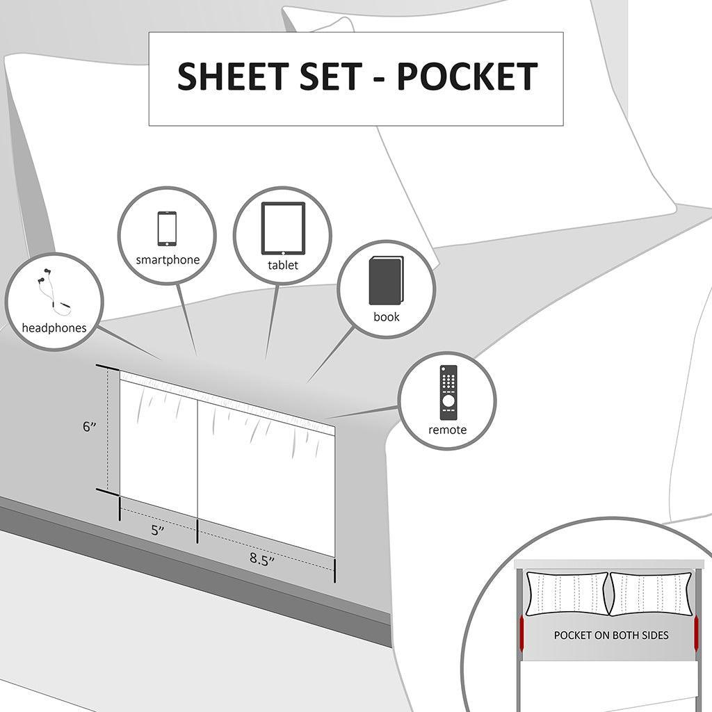 Olliix.com Sheets & Sheet Sets - Microfiber Twin Sheet Set Gray