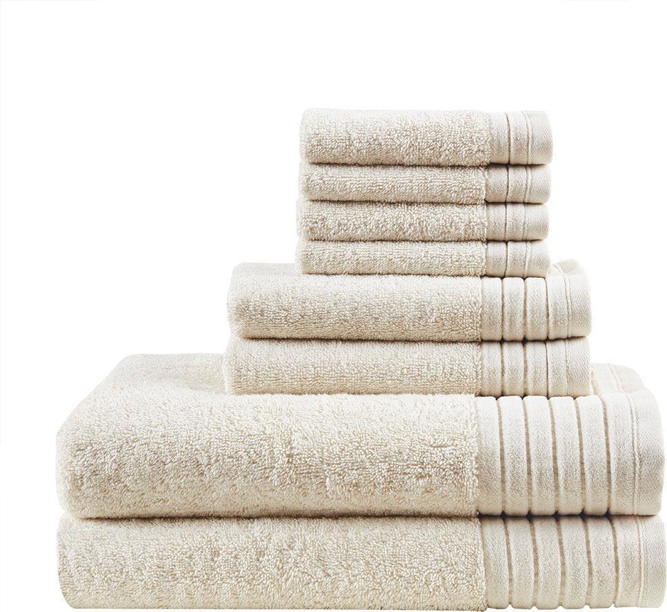 Mirage Solid Cotton 8 Piece Towel Set by Madison Park