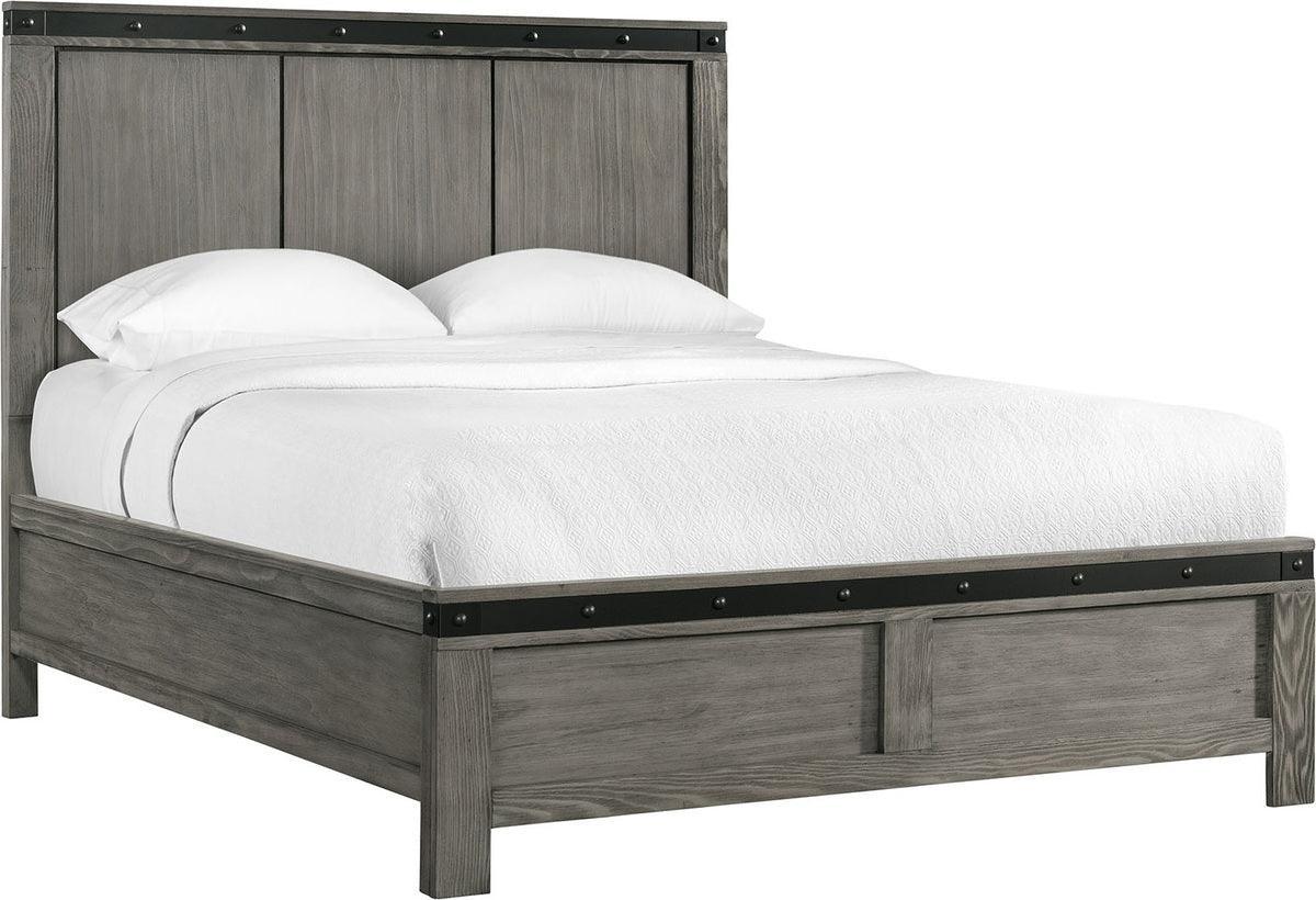 Elements Beds - Montauk Queen Panel Bed Gray