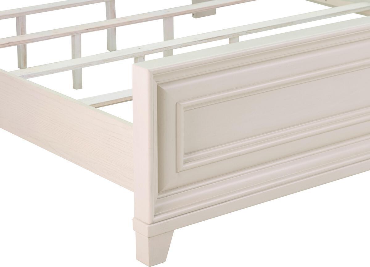 Tov Furniture Beds - Montauk Weathered White King Panel Bed