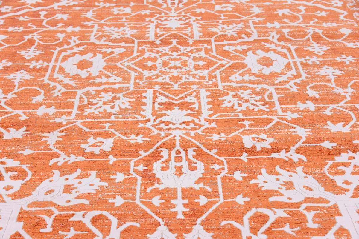 Unique Loom Indoor Rugs - New Border 9x12 Terracotta & Ivory