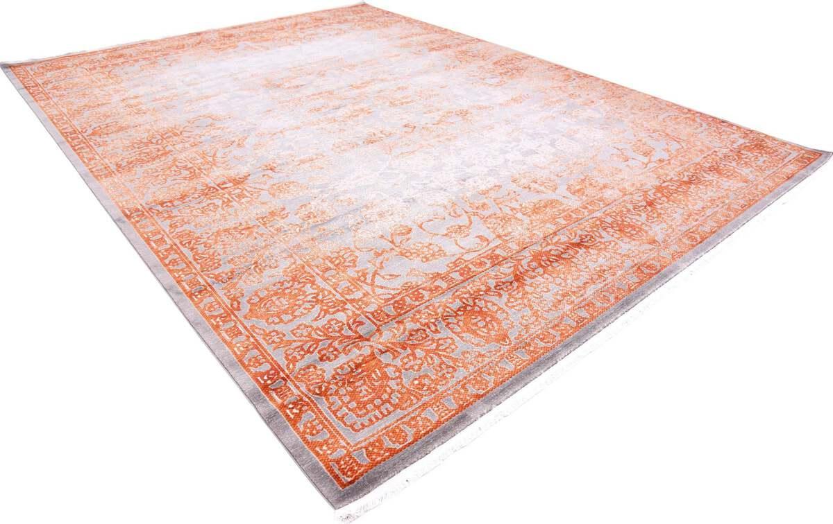 Unique Loom Indoor Rugs - New Classical Border 10x13 Terracotta & Gray