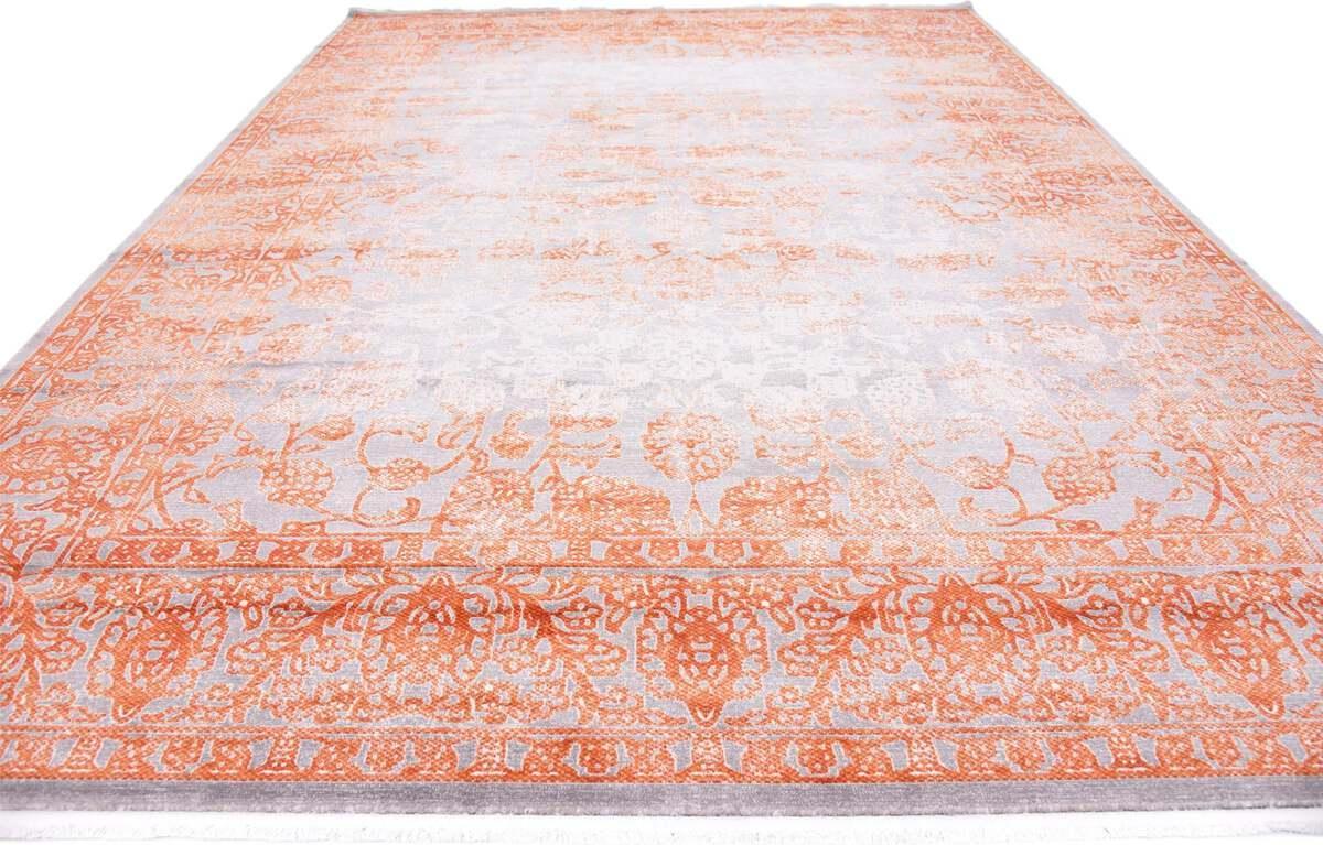 Unique Loom Indoor Rugs - New Classical Border 10x13 Terracotta & Gray