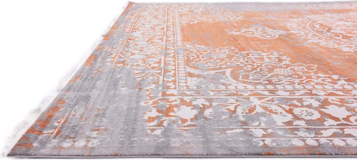 Unique Loom Indoor Rugs - New Classical Border 10x13 Terracotta & Ivory