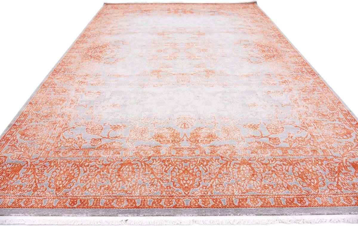 Unique Loom Indoor Rugs - New Classical Farmhouse 8x11 Rectangular Rug Terracotta