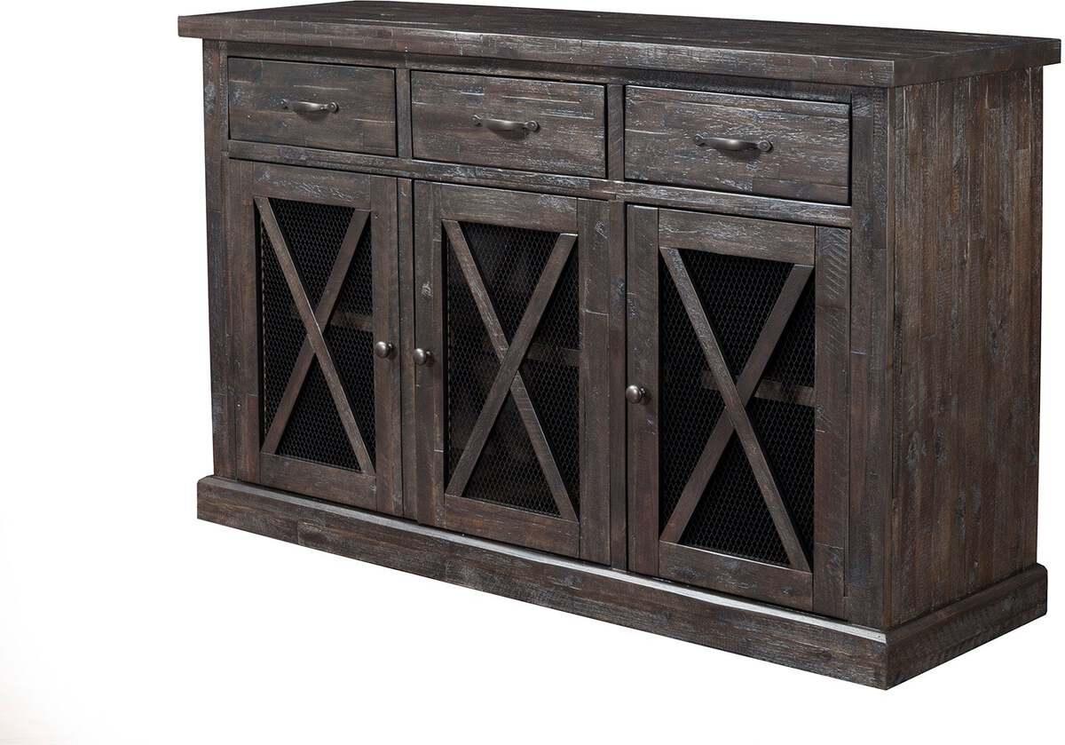 Alpine Furniture Buffets & Sideboards - Newberry Sideboard, Salvaged Grey