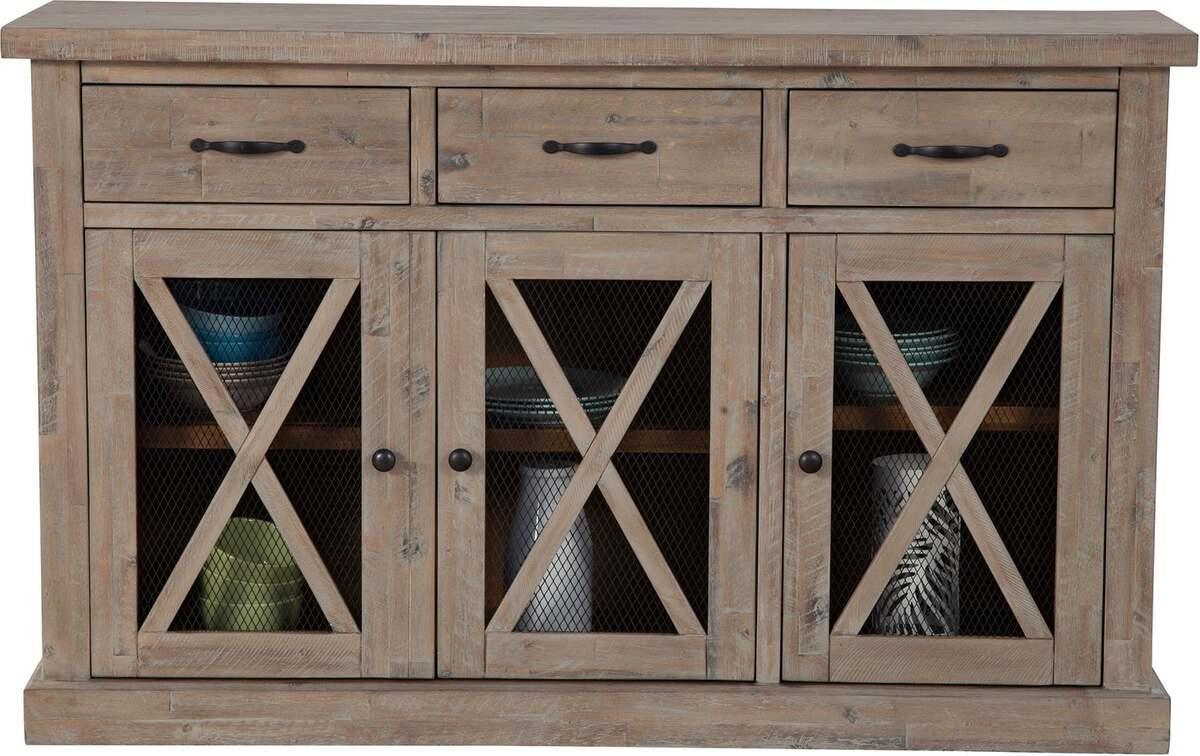 Alpine Furniture Buffets & Sideboards - Newberry Sideboard Weathered Natural