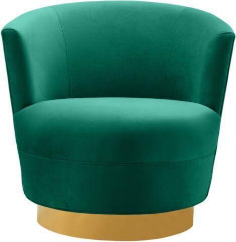 Tov Furniture Accent Chairs - Noah Swivel Chair Green