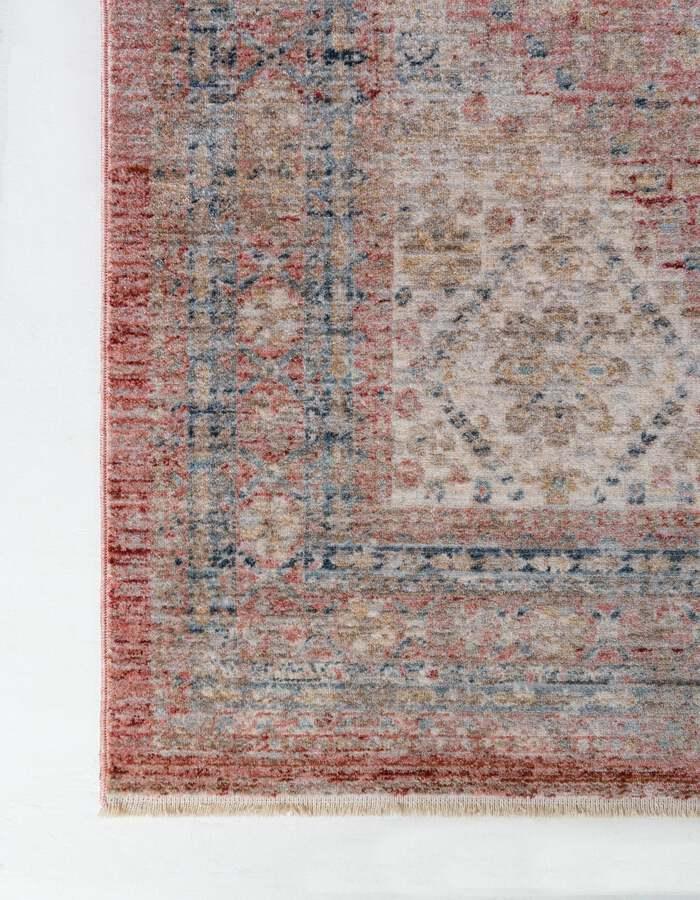 Unique Loom Indoor Rugs - Noble Country 10x14 Rectangular Rug Cream