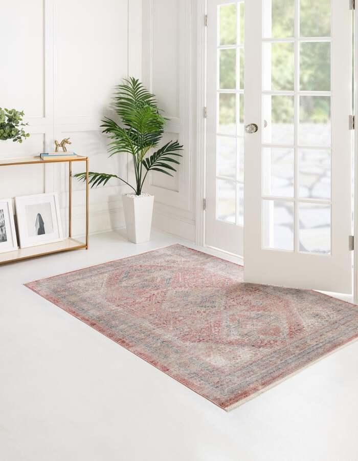 Unique Loom Indoor Rugs - Noble Country 10x14 Rectangular Rug Cream