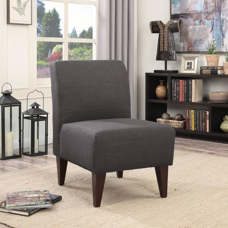 Elements Accent Chairs - North Accent Slipper Chair Charcoal